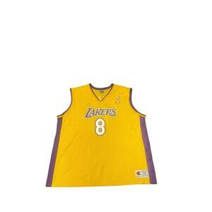 Vintage Champion Kobe Bryant #8 Los Angeles Lakers Jersey - Size 52